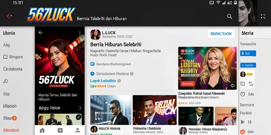 Tampilan antarmuka 567LUCK yang memukau dan menarik.