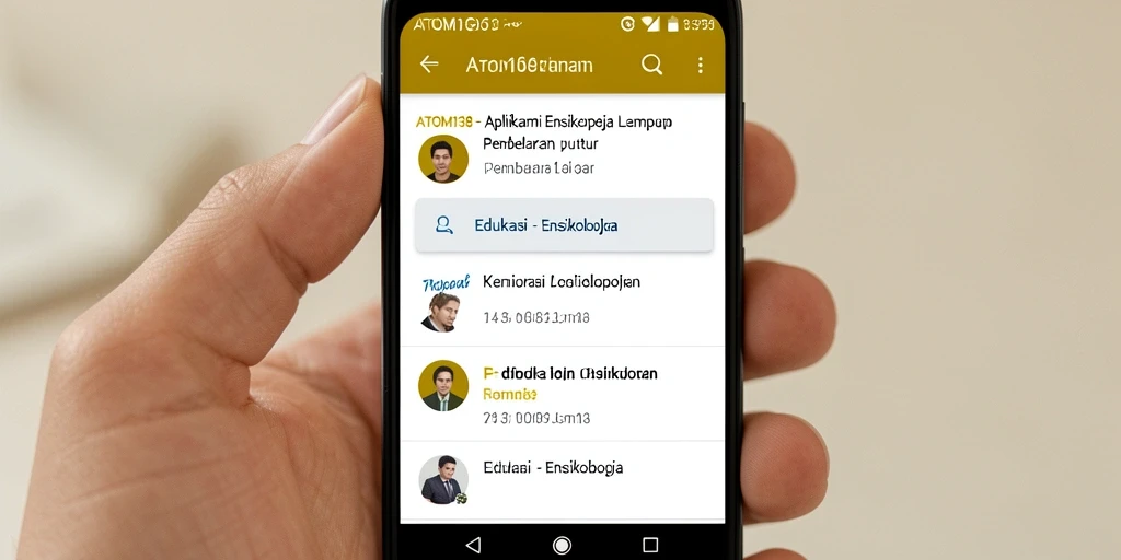 Antarmuka ATOM138 yang bersih dan informatif