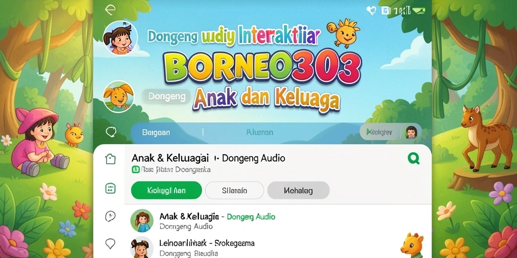 Tampilan antarmuka BORNEO303 yang menarik dan ramah anak.