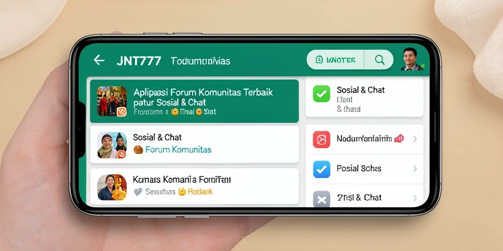 Antarmuka pengguna JNT777 yang intuitif dalam Forum Komunitas.