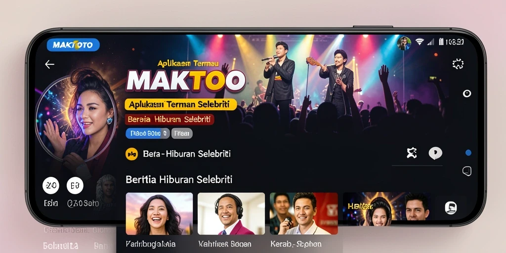 Antarmuka aplikasi MAKTOTO yang menarik dan informatif.