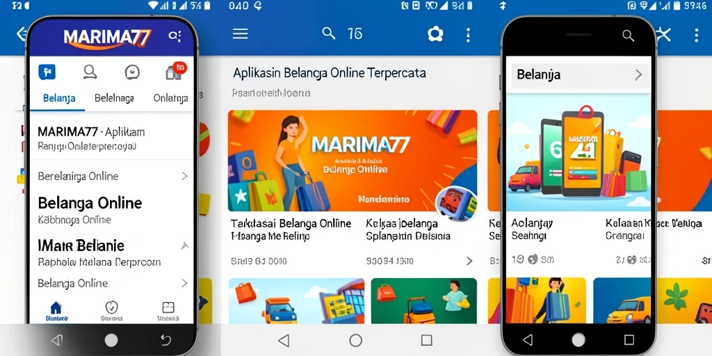 Antarmuka FMARIMA77 yang user-friendly untuk berbelanja online.