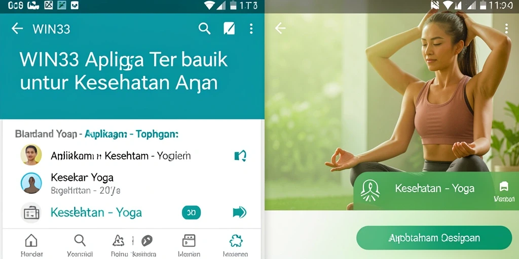 Antarmuka WIN33 dengan fitur-fitur Yoga yang menarik dan informatif.